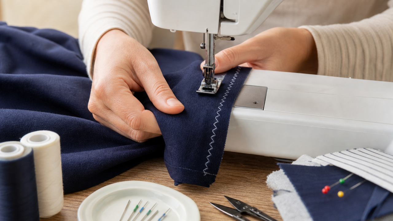 Cómo coser tela elástica sin que se ondule: puntadas, agujas y trucos