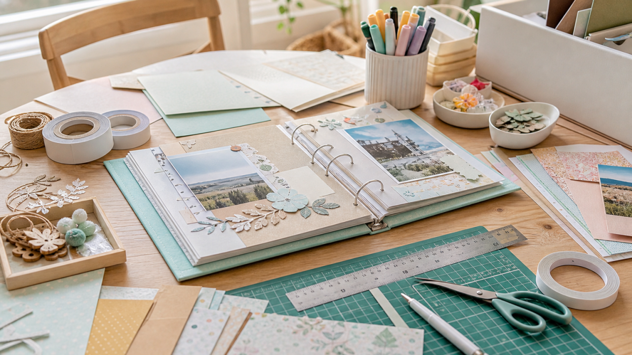 Scrapbooking para principiantes: materiales imprescindibles para empezar sin gastar de más
