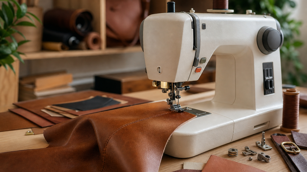Mejores máquinas de coser para cuero y polipiel: potencia y accesorios